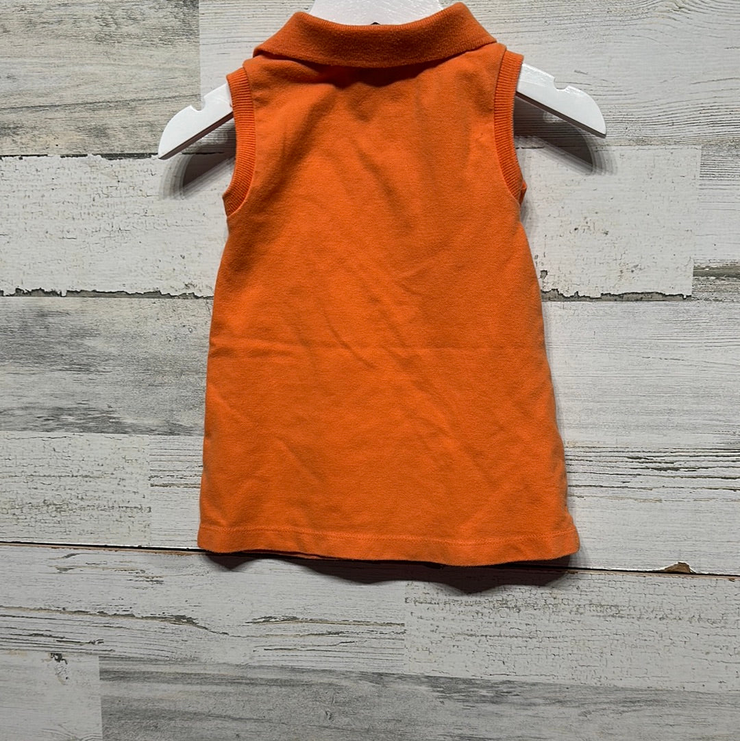 Girls Size 9m Ralph Lauren Orange Polo Dress - Good Used Condition