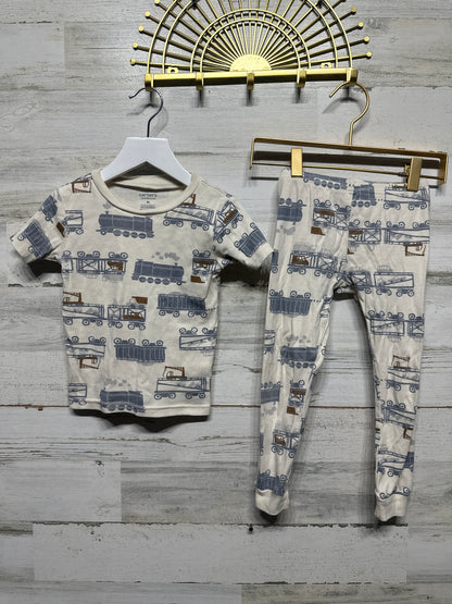 Boys Size 4t Carters Cotton Transportation Pajama Set - Good Used Condition