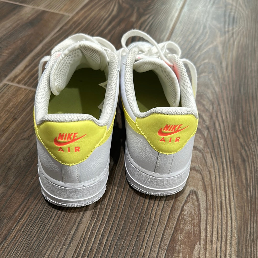 Women’s Size 9 White and Yellow Shoes - good used condition