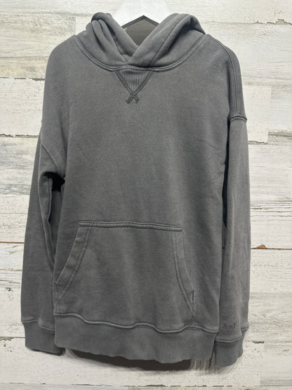 Boys Size 7/8 Abercrombie Kids Essentials Soft Gray Cozy Hoodie - Very Good Used Condition