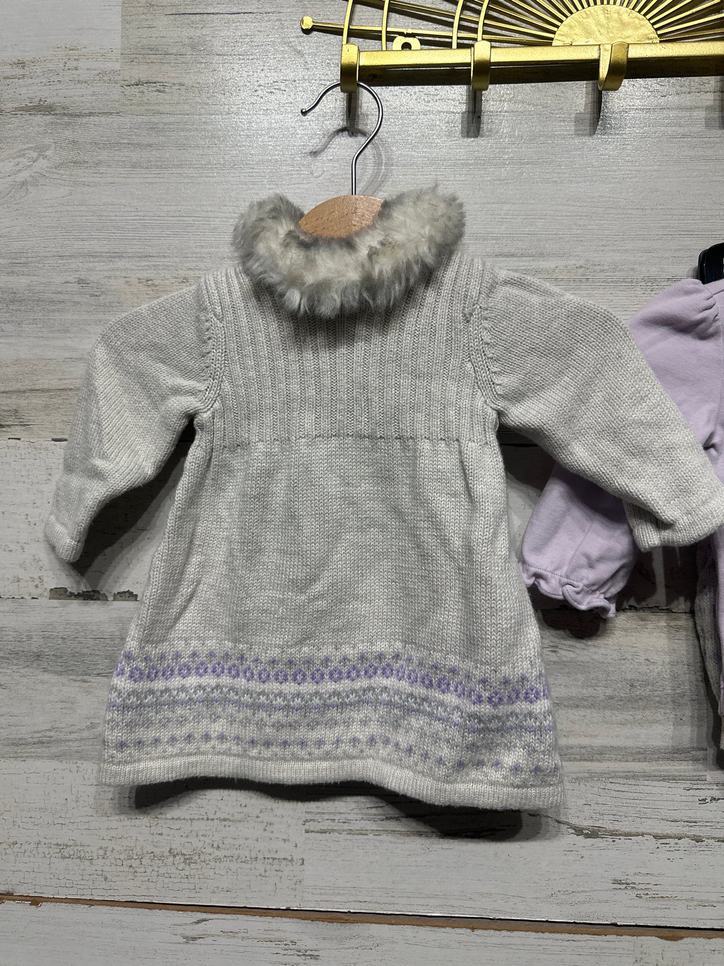 Janie and Jack Knit Sweater Outfit Set 3 Pieces Girls 0-3m VGUC