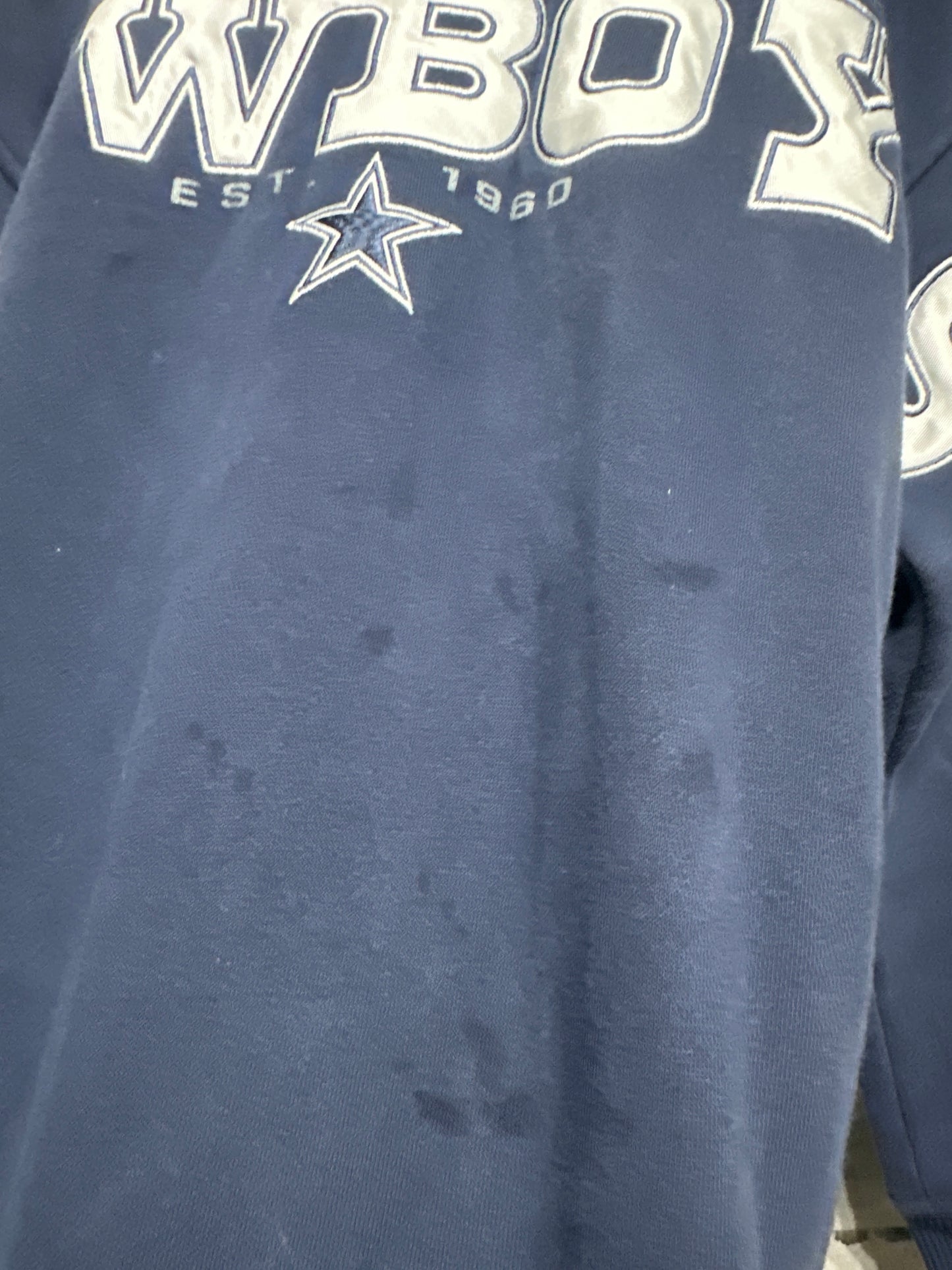 Youth Size 7/8 NFL Dallas Cowboys Embroidered Hoodie - Play Condition*