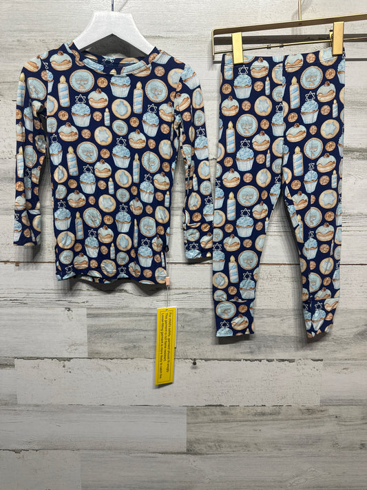 Size 3t Lev Baby Bamboo Judah Two Piece Pajama Set - New With Tags