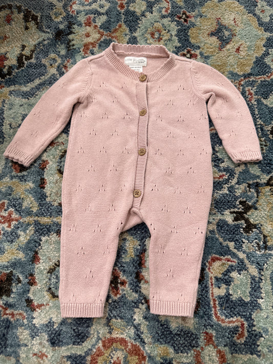 Little Planet Organic Girls Newborn Knit Romper VGUC