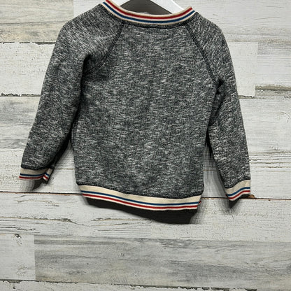 Boys Size 24m Tucker and Tate Grey Retro Look Sweatshirt - Good Used Condition