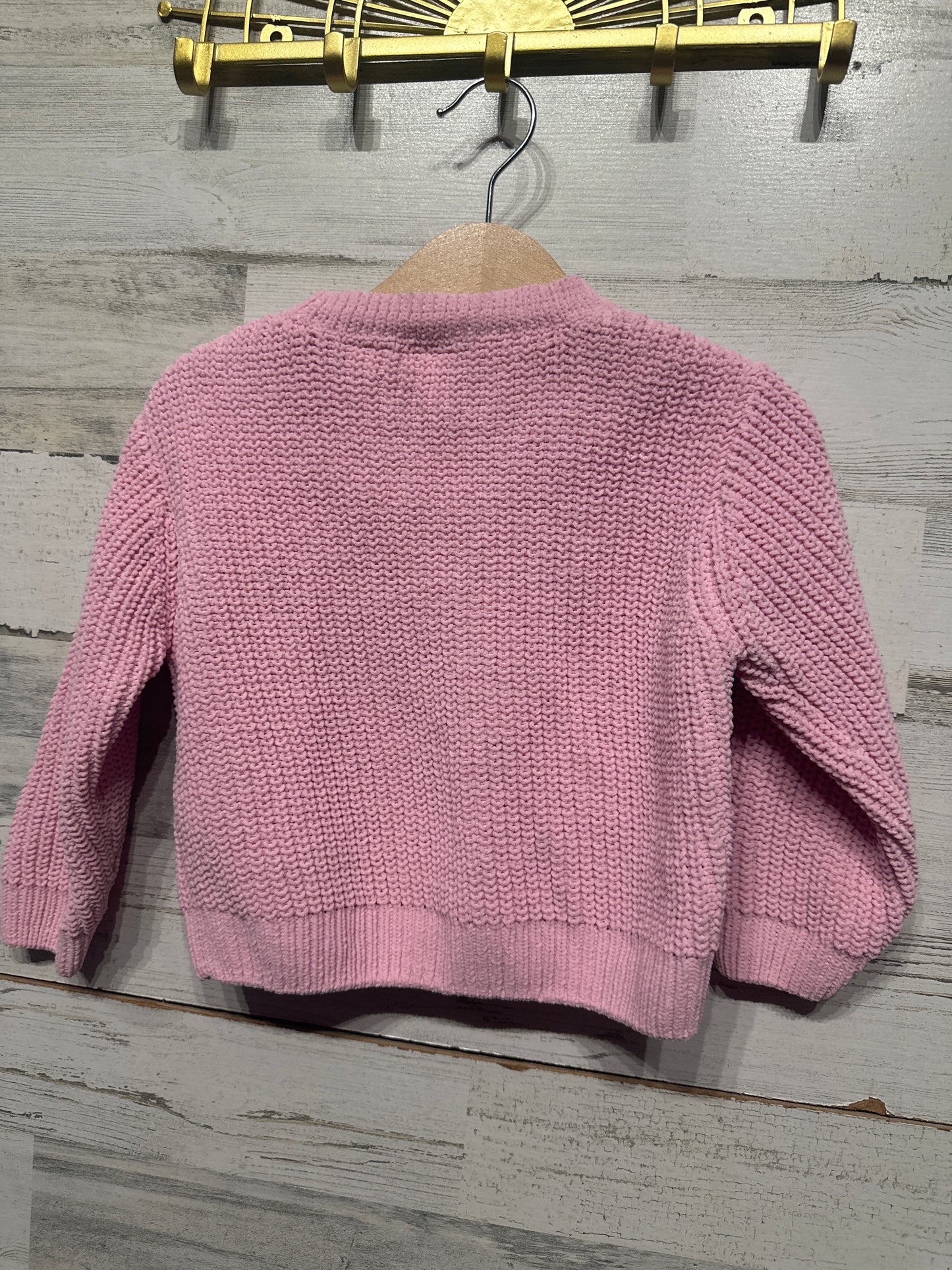 Girls Preowned Size 3-4 Zara Pink Sweater - Play Condition**