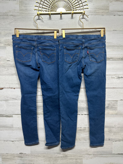Girls Size 10 Regular Levi’s Pull On Jeggings With Adjustable Waist - Lot (2 Pieces) - Good Used Condition*