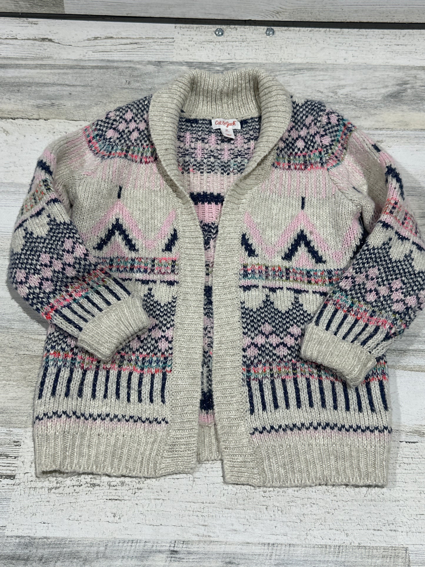 Cardigan - Sweater Cat and Jack - Girls Size 5t - Very Good Used Condition