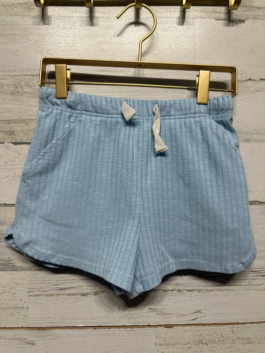 Size 8 Cotton On Kids Blue Ribbed Shorts - Very Good Used Condition
