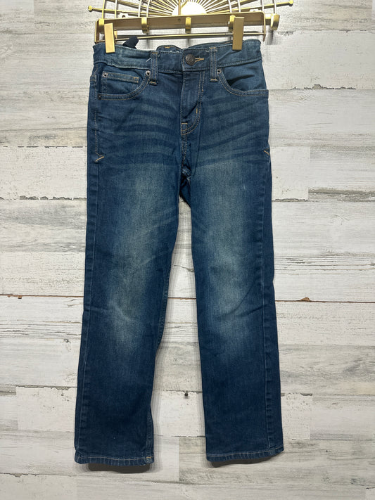 Boys Size 8 Cat and Jack Adjustable Waist Straight Jeans - Very Good Used Condition