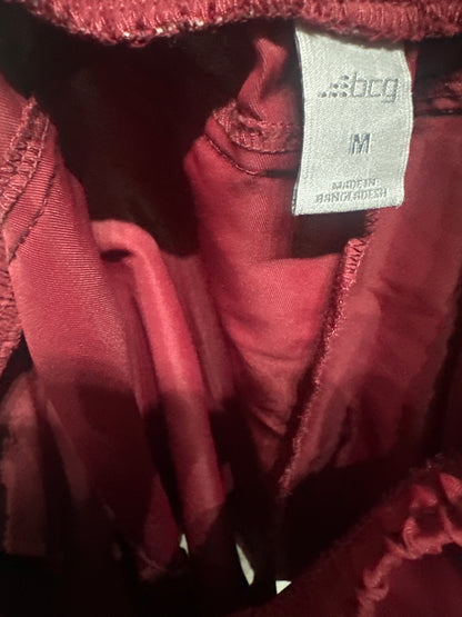 Boys Size Medium (10-12) BCG Maroon Active Shorts - Good Used Condition