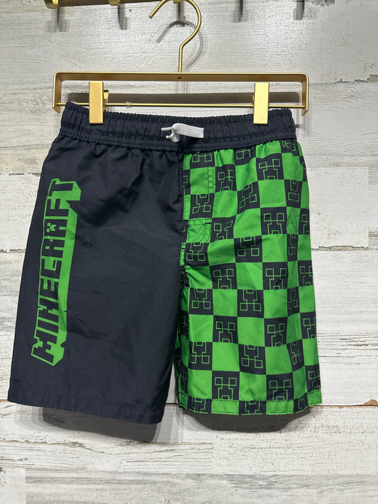 Boys Size Small (7/8) Minecraft Swim Trunks - New With Tags