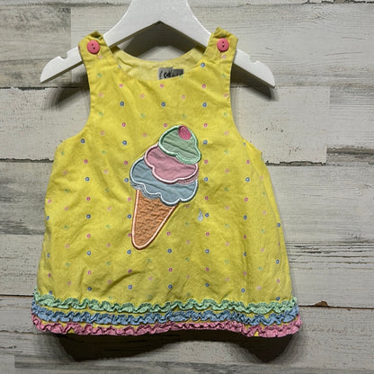 Girls Size 4t Austin and Ashley Ice Cream Applique Split Back Top - Good Used Condition