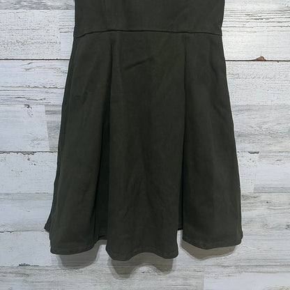 Girls Size Medium (fits like 8) Copper Key olive green dress - good used condition