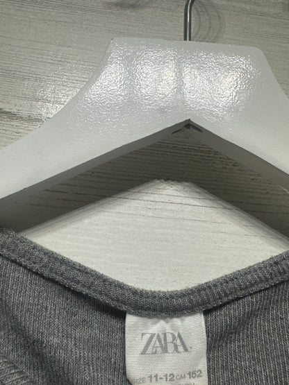Size 11-12 (152cm) Zara Grey Soft Long Sleeve Shirt - Good Used Condition