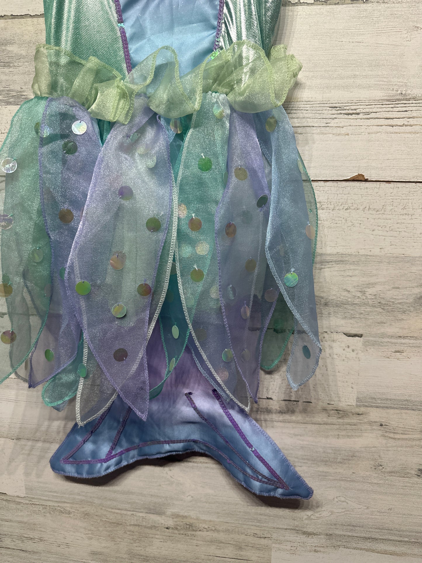 Girls Size 4-6x Disney Little Mermaid Ariel Dress Up Dress - Good Used Condition