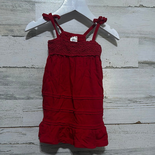 Girls Size 9-12 Osh Kosh red dress - good used condition
