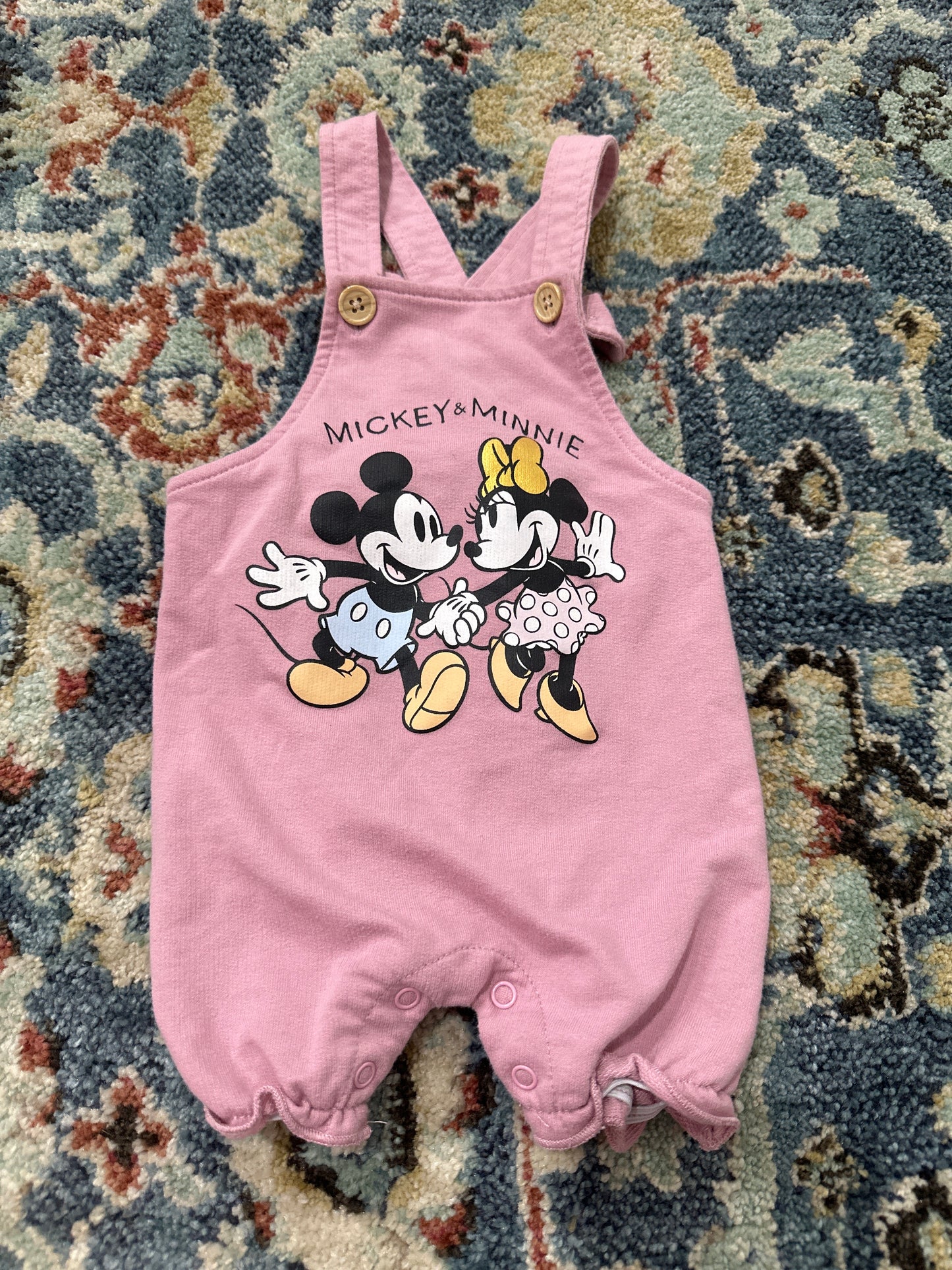Disney Baby 3-6m Mickey Minnie Romper VGUC