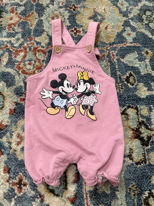 Disney Baby 3-6m Mickey Minnie Romper VGUC