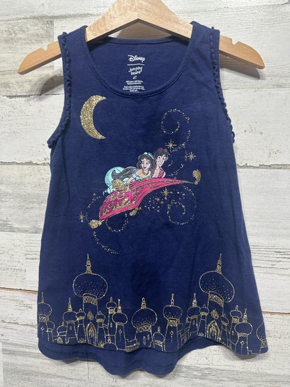 Girls Size 4t Disney Jumping Beans Aladdin and Jasmine Sparkle Tank - Play Condition**