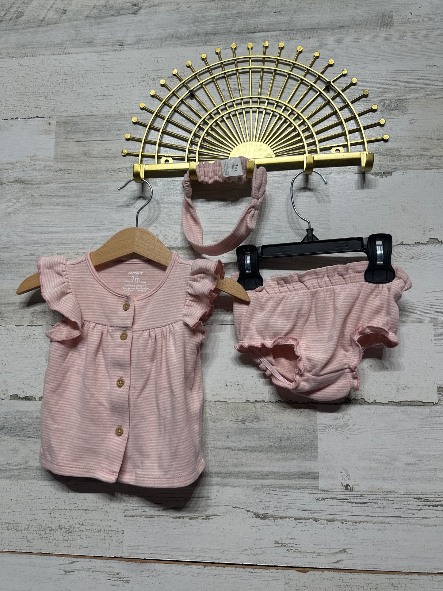 Girls Size 3m Carter's Clothing Lot - 5 Pieces - Good Used Condition