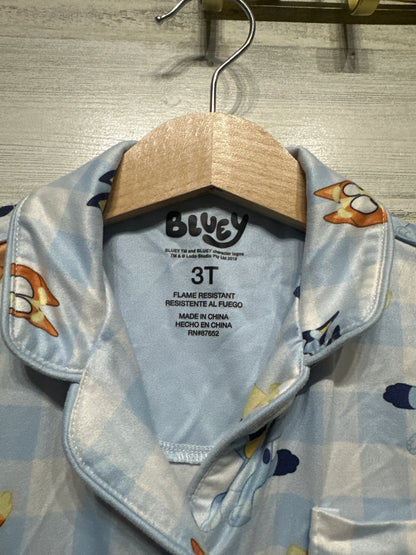 Size 3t Bluey Pajama Set - Very Good Used Condition