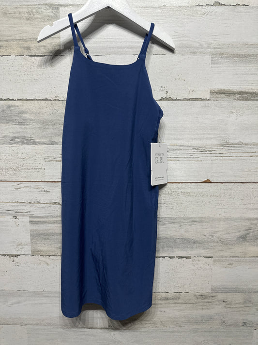 Girls Size 7 (Small) Athleta Girl “Doing The Most” Blue Active Dress (Built in Shorts) - New With Tags