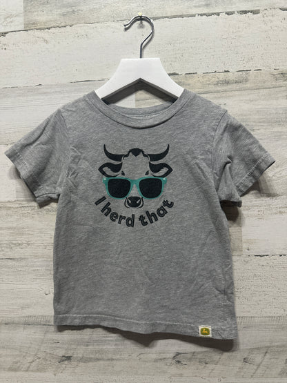 Boys Size 3t John Deere I Herd That Shirt - Good Used Condition