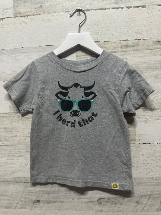 Boys Size 3t John Deere I Herd That Shirt - Good Used Condition