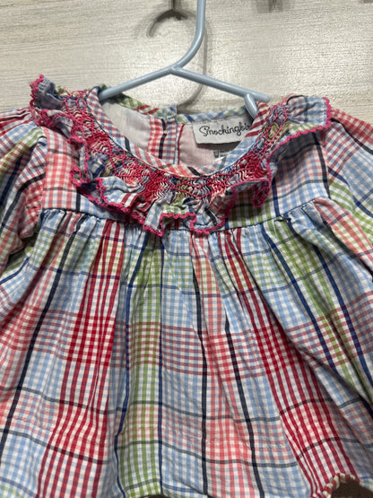 Girls Size 9m Smockingbird Smocked Outfit Set - Good Used Condition*