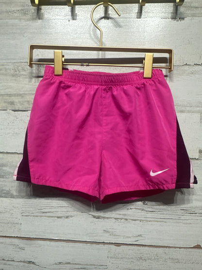 Girls Preowned Size 6x (Fits 6-7 years) Nike Pink Drifit Activewear Shorts - Good Used Condition