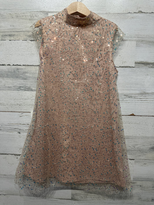 Girls Size 8 JoyFolie Ansel Dress in Blush Sequin - New With Tags