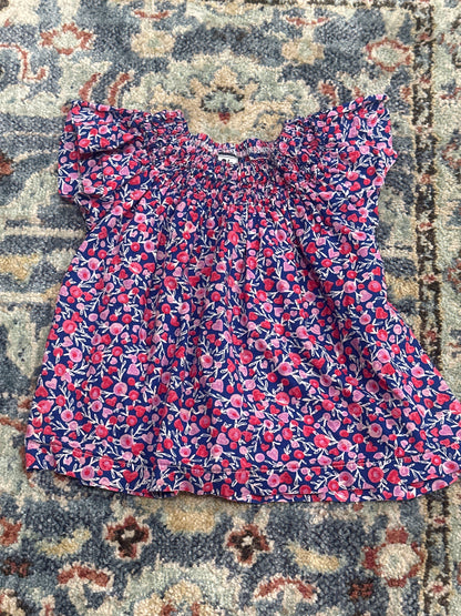 Busy Bees Smocked Top and Sew Sassy Ruffle Leggings Girls Size 2 VGUC