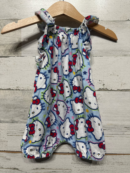 Hello Kitty Romper Girls 3-6m VGUC
