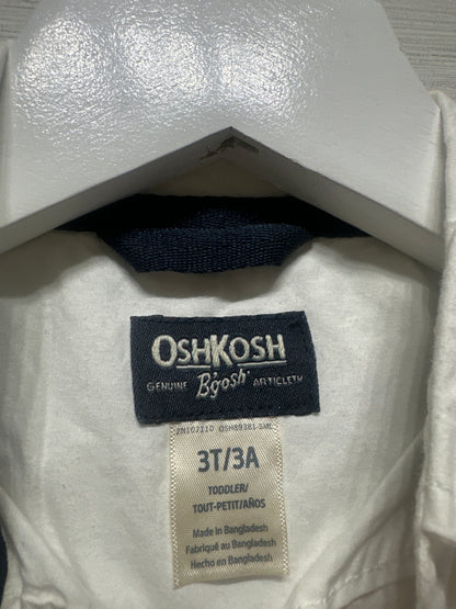 Boys Size 3t Osh Kosh White Button Up Shirt - Good Used Condition