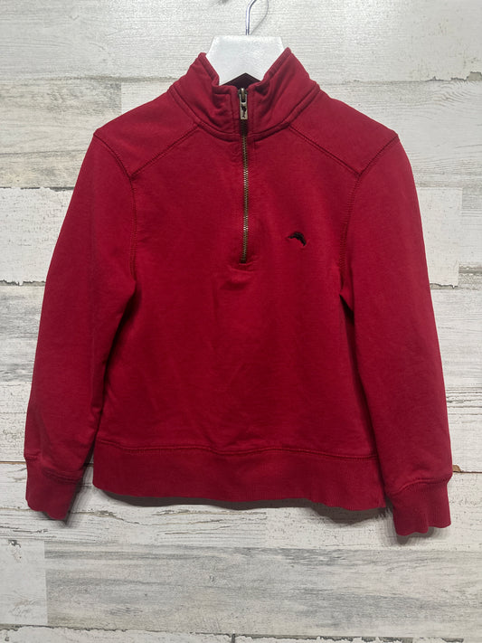 Size 4 XS Tommy Bahama Red Quarter Zip Pullover - Very Good Used Condition