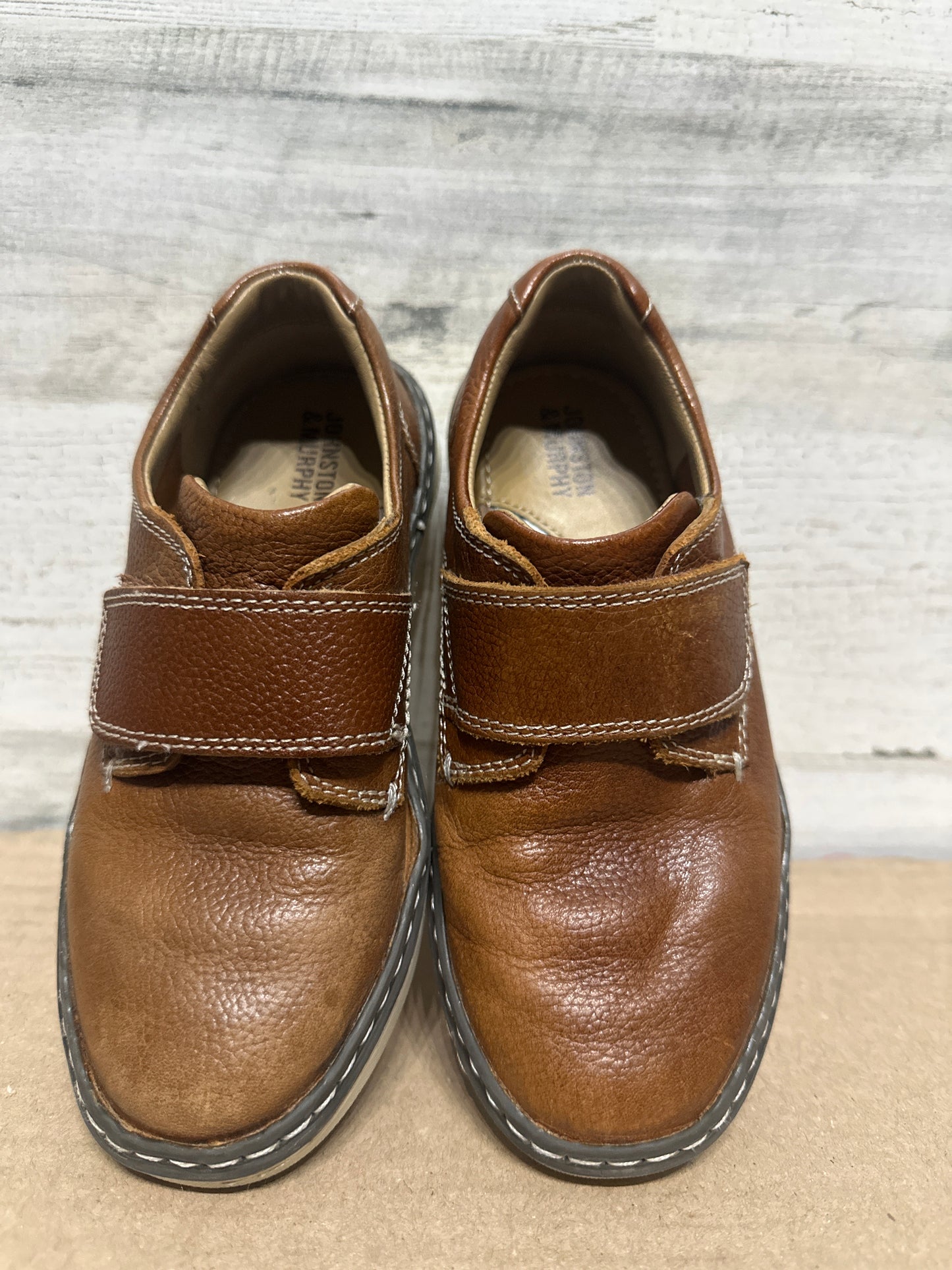Size 11 (Toddler) Johnston & Murphy Brown Dress Shoes - Very Good Used Condition