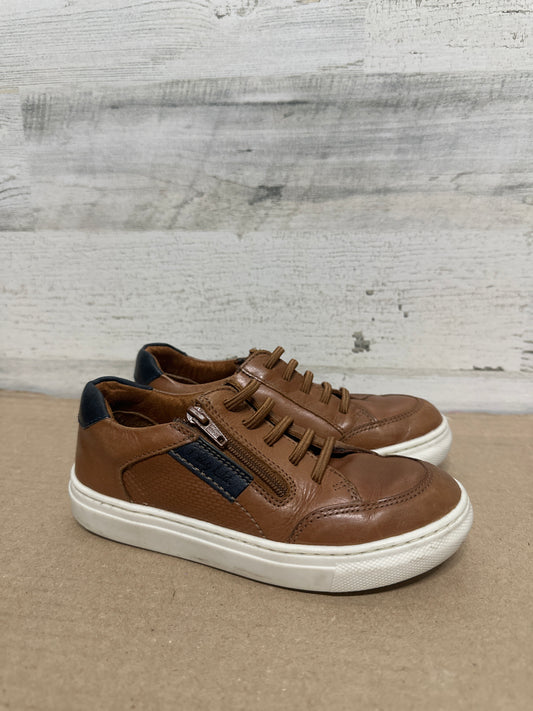 Size 12 (Little Kid) Flag LTD Brown Leather Shoes - Good Used Condition