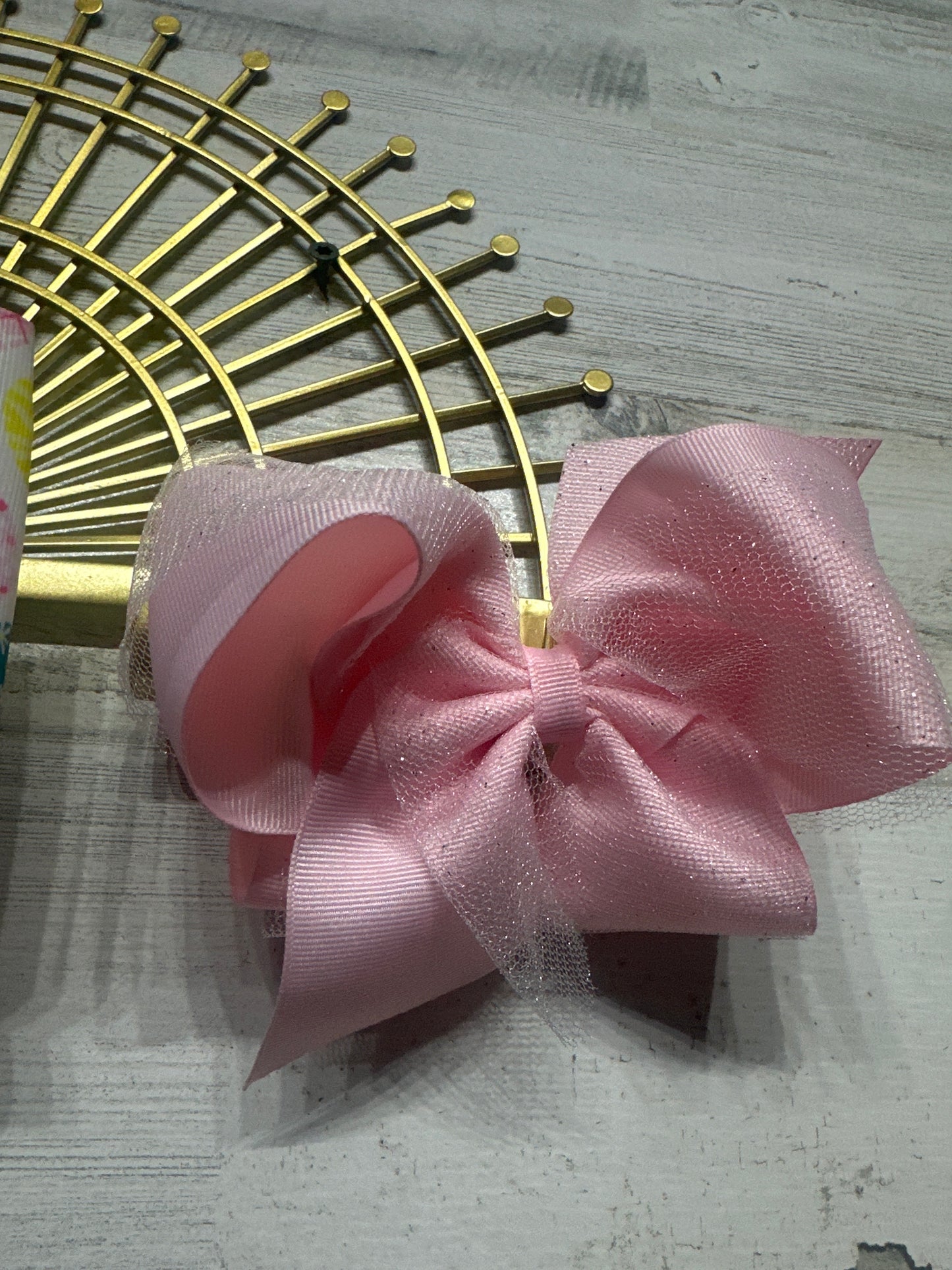 Hair Bow Lot on Alligator Clips (Set of 3) - Good Used Condition