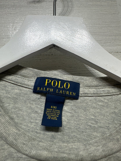 Size 8 (Small) Polo Ralph Lauren Grey T-Shirt - Very Good Used Condition
