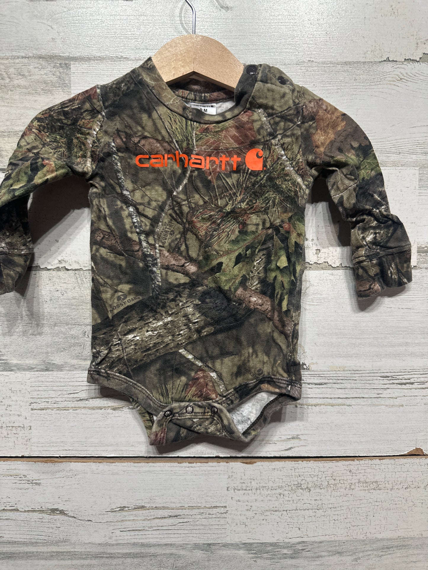 Boys Preowned Size 9m Carhartt Camo Bodysuit - Very Good Used Condition