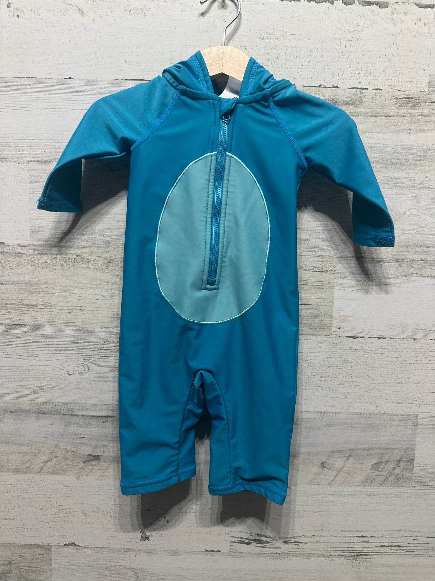 Size 3-6m Disney Stitch Hooded Rashguard Swimsuit - Very Good Used Condition