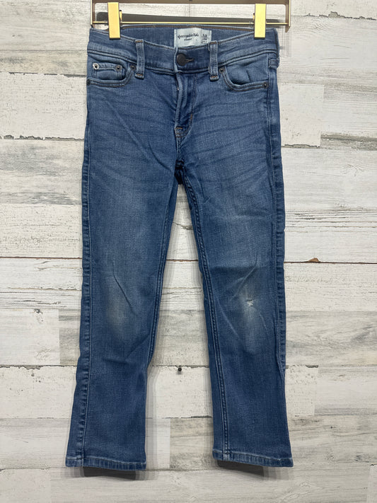 Boys Size 5/6 Long Abercrombie Kids Straight Adjustable Waist Jeans - Play Condition*