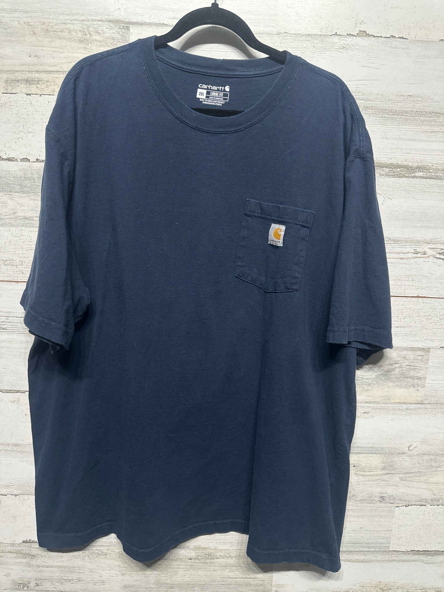 Carhartt Men’s XXL Loose Fit Navy Blue T-Shirt GUC