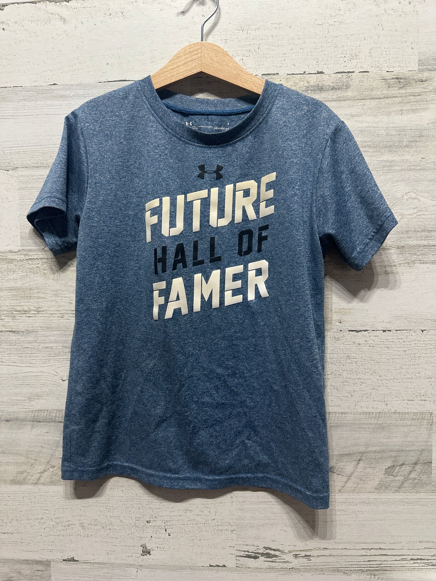 Boys Size 7 Under Armour Heatgear Shirt - Good Used Condition