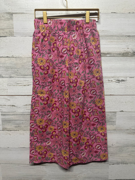 Wide Leg Floral Pants - B’Tween - Girls Size 7 - Very Good Used Condition