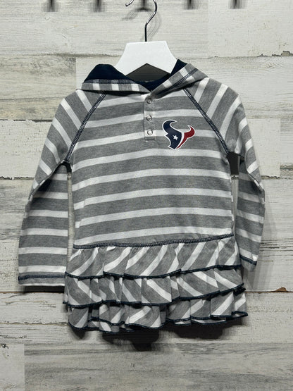 Girls Size 3t NFL Team Apparel Texans Dress - Good Used Condition