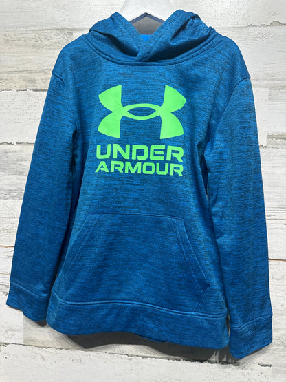 Boys Preowned Size 7 Under Armour Blue Hoodie - Very Good Used Condition