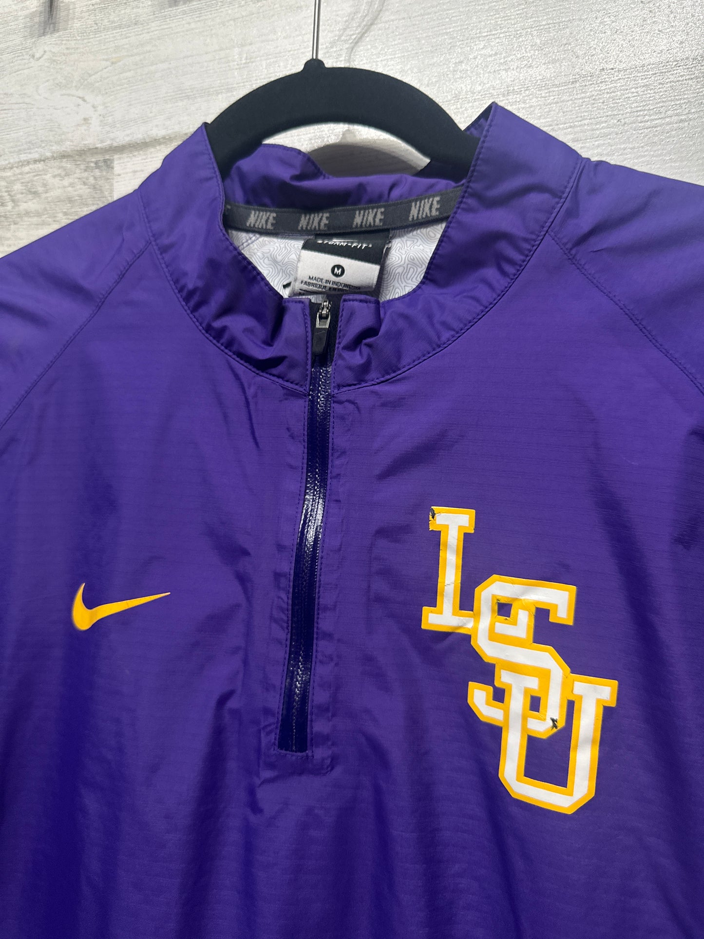 Women's Size Medium Storm Fit Nike LSU Lightweight Rain Pullover - Good Used Condition*