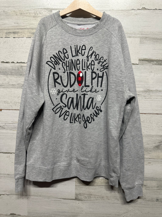 Love and Faith Holiday Sweatshirt - Women's Size Small - Good Used Condition